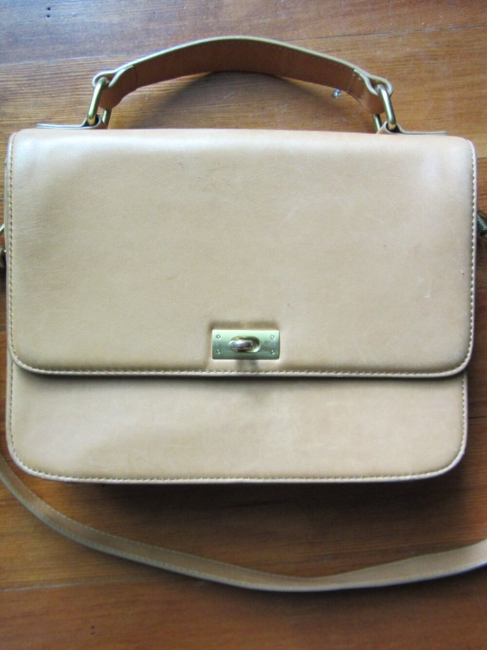 J. Crew Tan Leather Purse